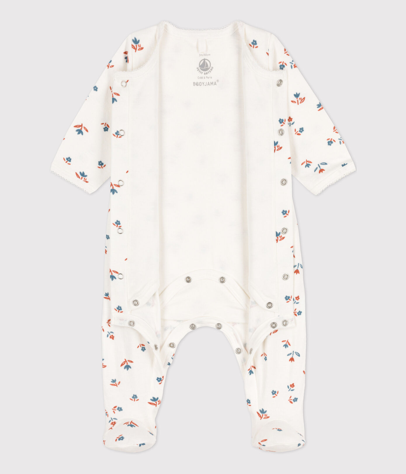 Bodyjama fleur bébé en tubique