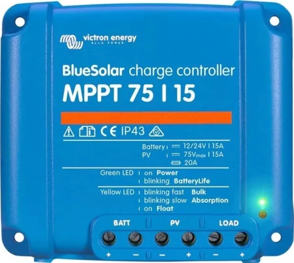 Victron Energy SmartSolar MPPT 100/15 - Controller - Bluetooth - blå, RAL 5012