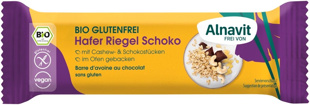 Alnavit Hafer Riegel Schoko