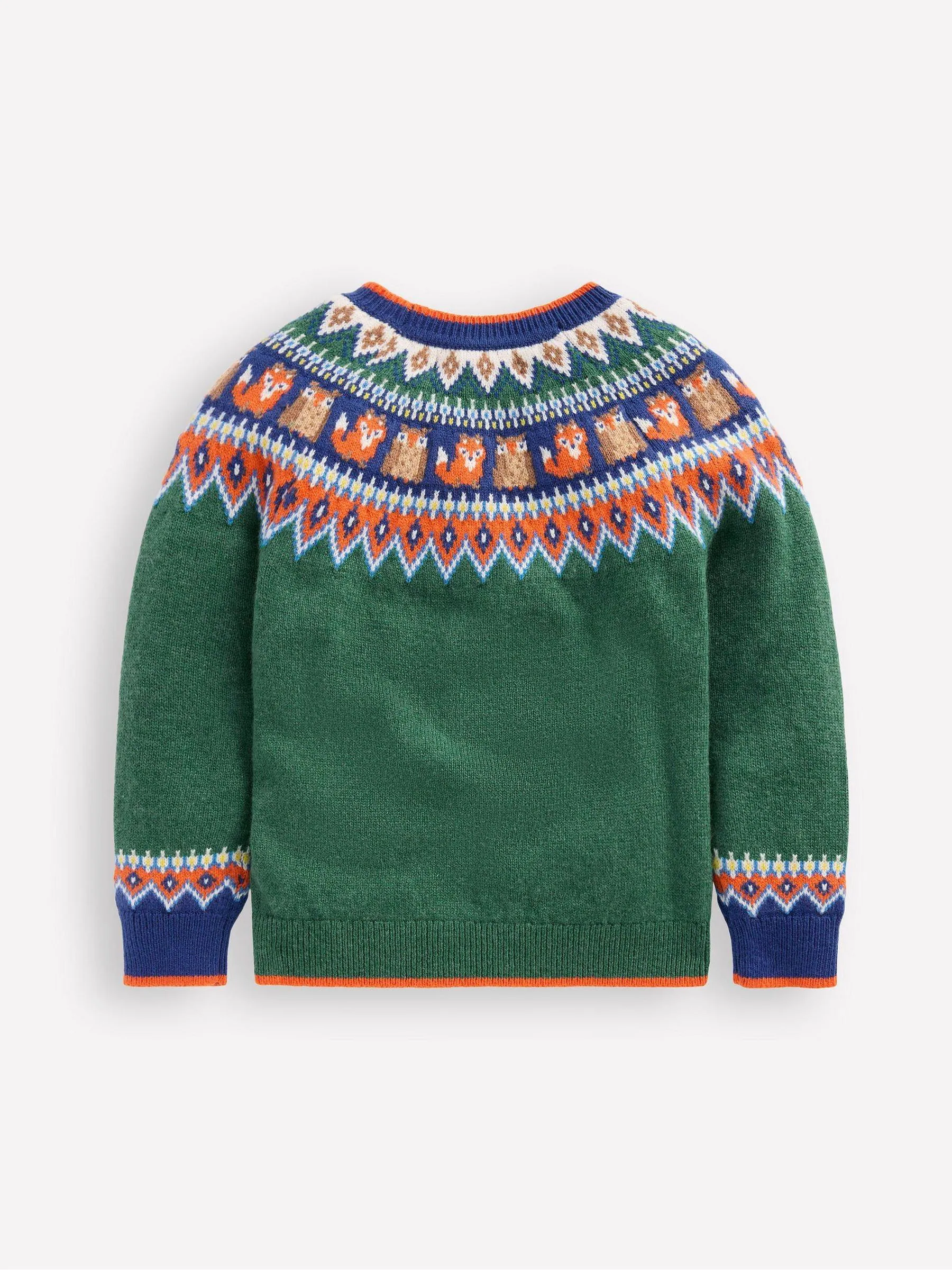 Groen - Boden Fair Isle kersttrui