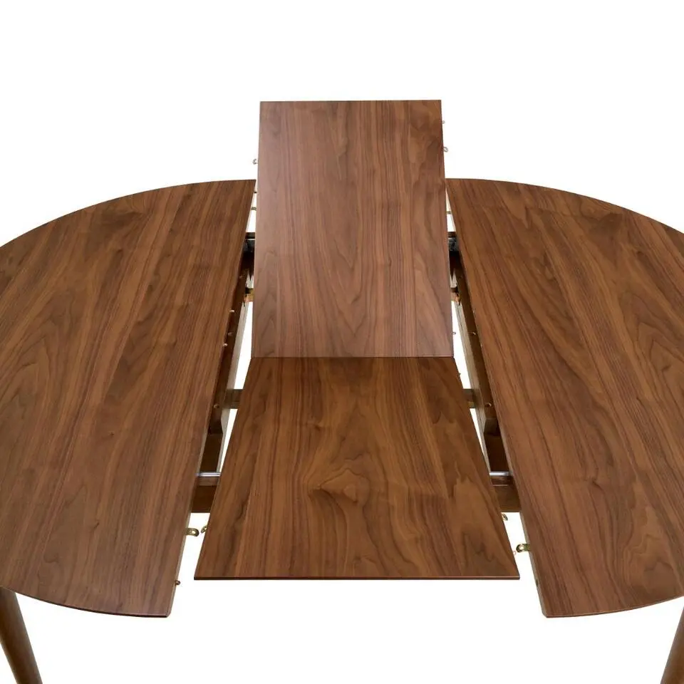 Eettafel Walnoot Uitschuifbaar - 154x115x75 cm - Gradje