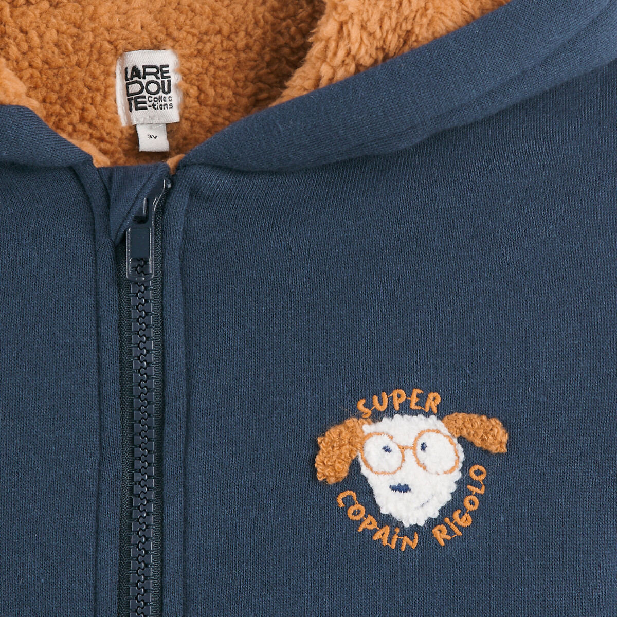 COLEÇÕES LA REDOUTE<br>Moletom com zíper, forrado com sherpa