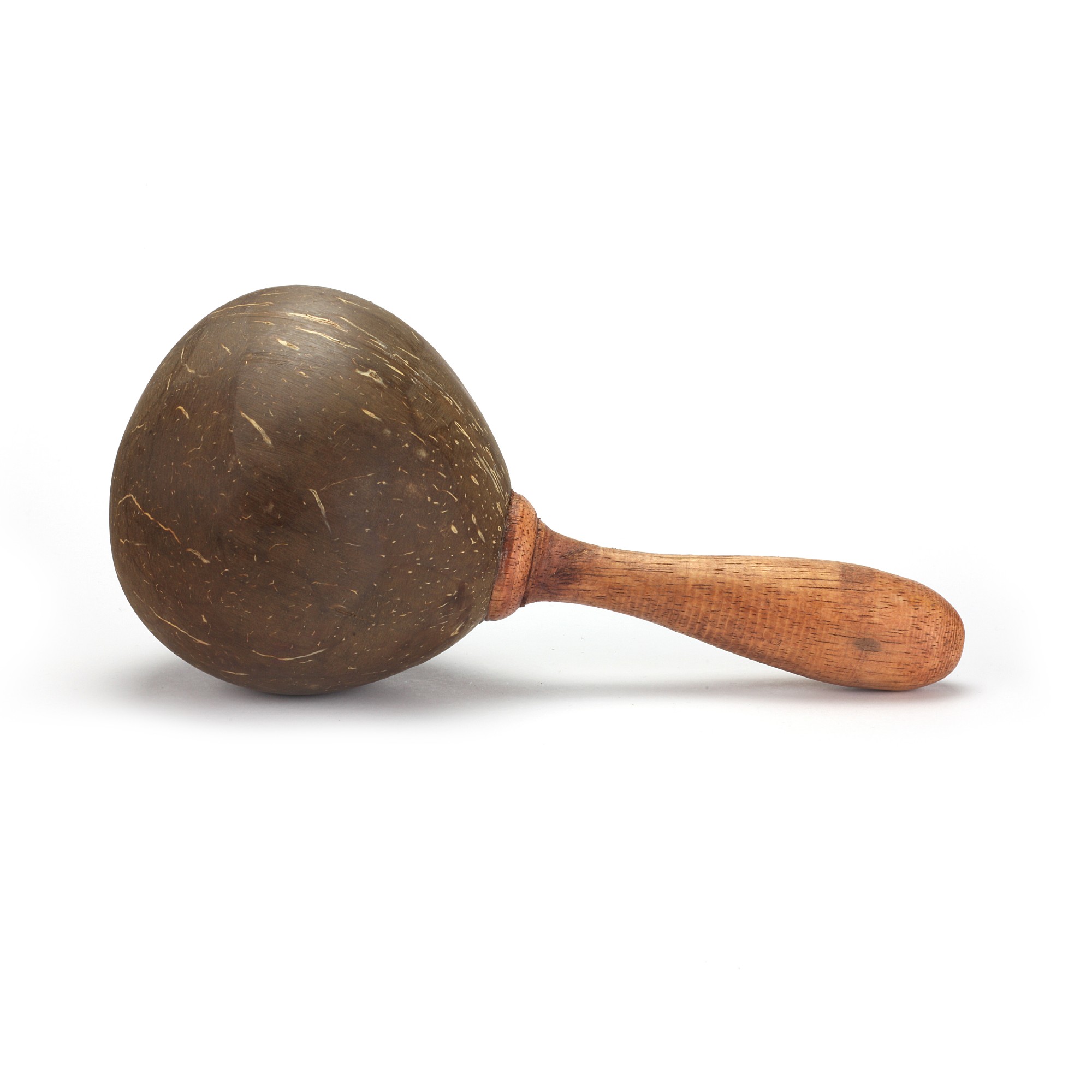 Maraca aus Kokosnuss, dunkelbraun, L 24 cm, Ø 11 cm günstig bestellen