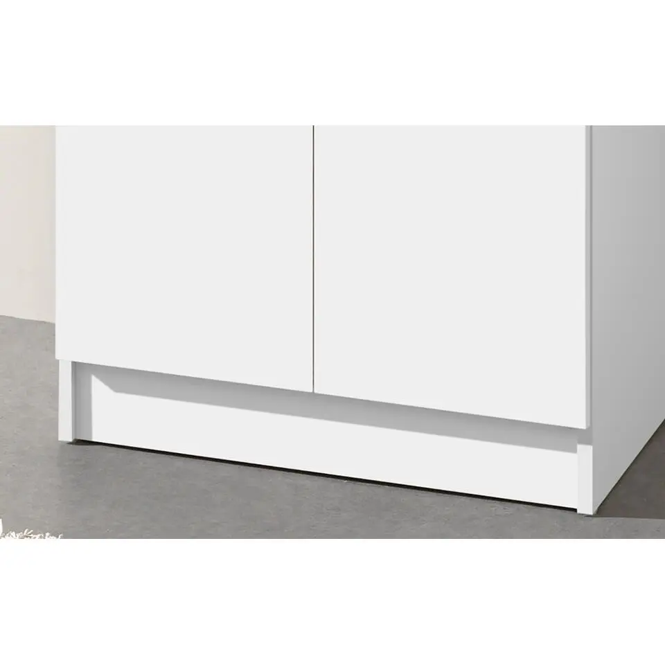 Opbergkast Ray 60cm met 2 deuren en 4 legplanken - wit
