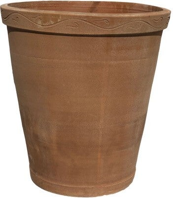Intratuin bloempot Wave terracotta D 32 H 25 cm