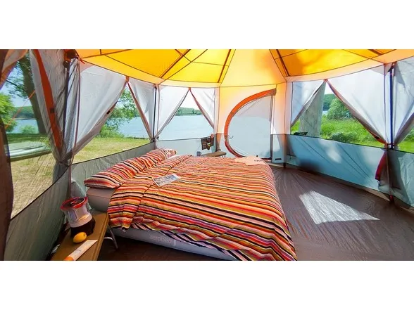 Coleman Cortes Octagon 8, Camping, Hård ramme, 8 person(er), 15,7 m², 20,7 kg, Grå, Orange