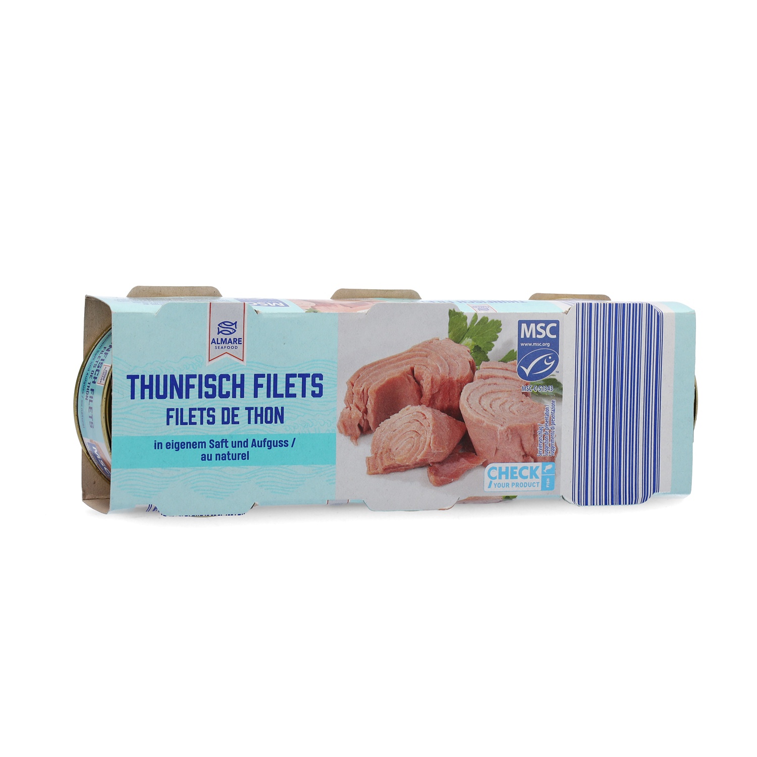 ALMARE SEAFOOD Mini Thunfisch, Natur 3 x 70 g