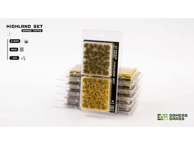 GamersGrass Tufts Wild Highland Tuft Set Hochwertiges Basingset für den Gelände- und Miniaturenbau