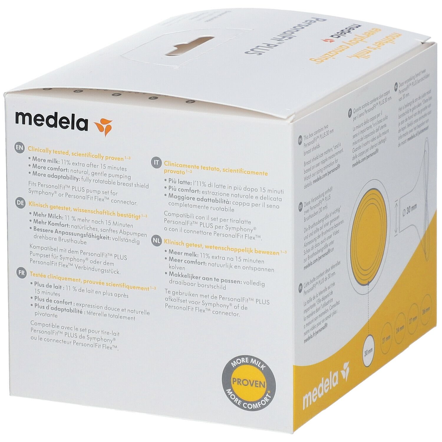 medela PersonalFit™  PLUS Brusthaube 2 St., Gr. XL 30 mm