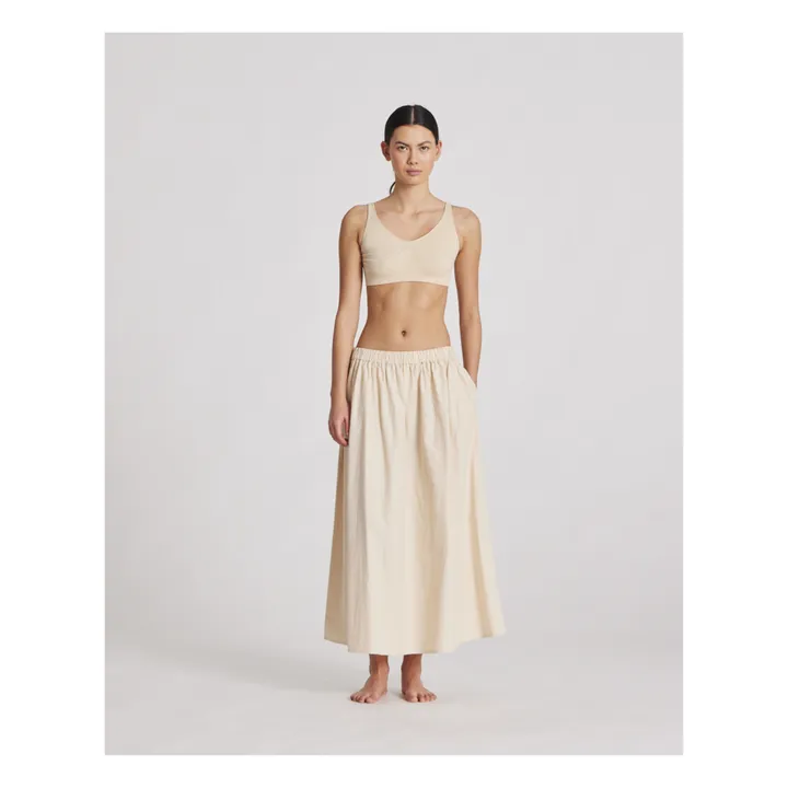 GAI+LISVA Jupe Astrid Popeline de Coton Bio | Sable