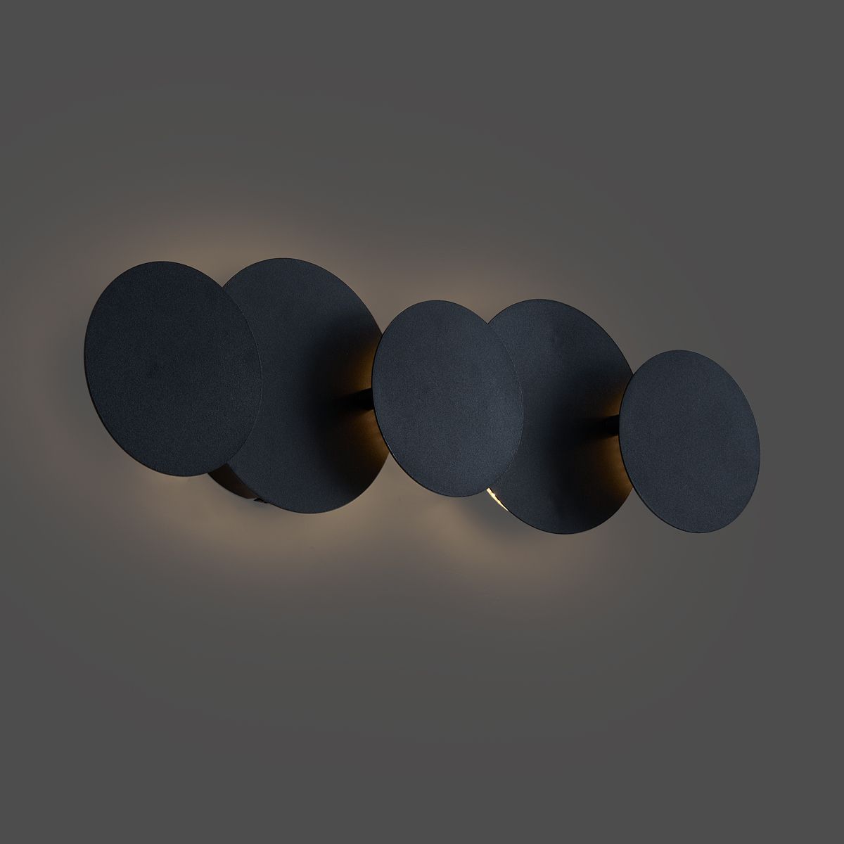 Moderne wandlamp zwart incl. LED 3-staps dimbaar 5-lichts - Sunrise