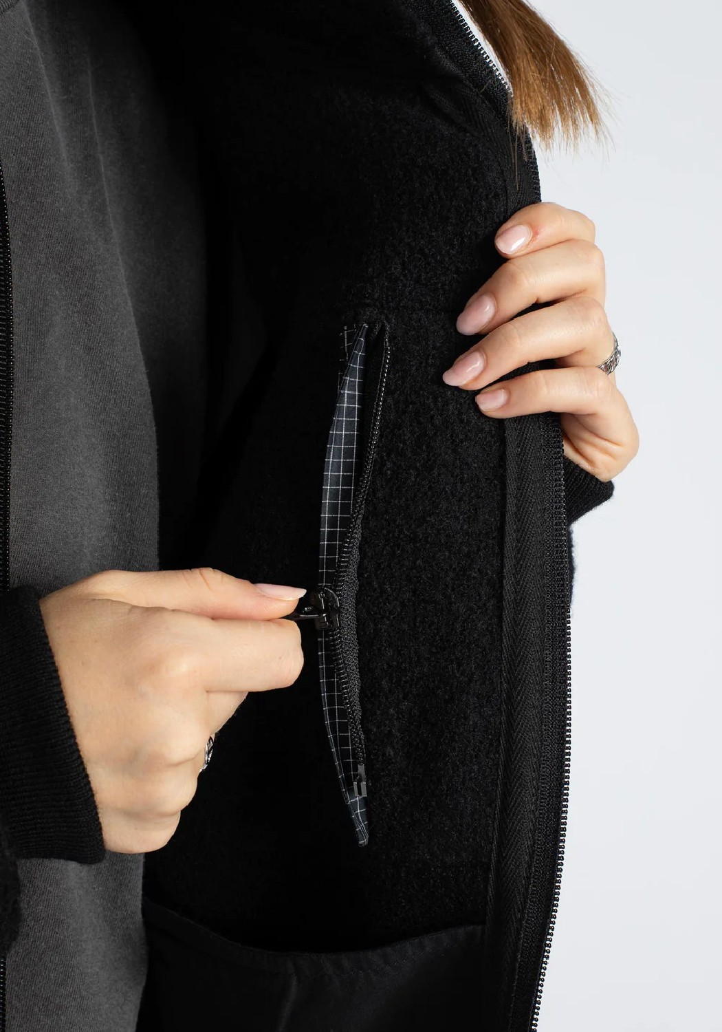 Jeckybeng The Natural Wool Fleece Jacket Black