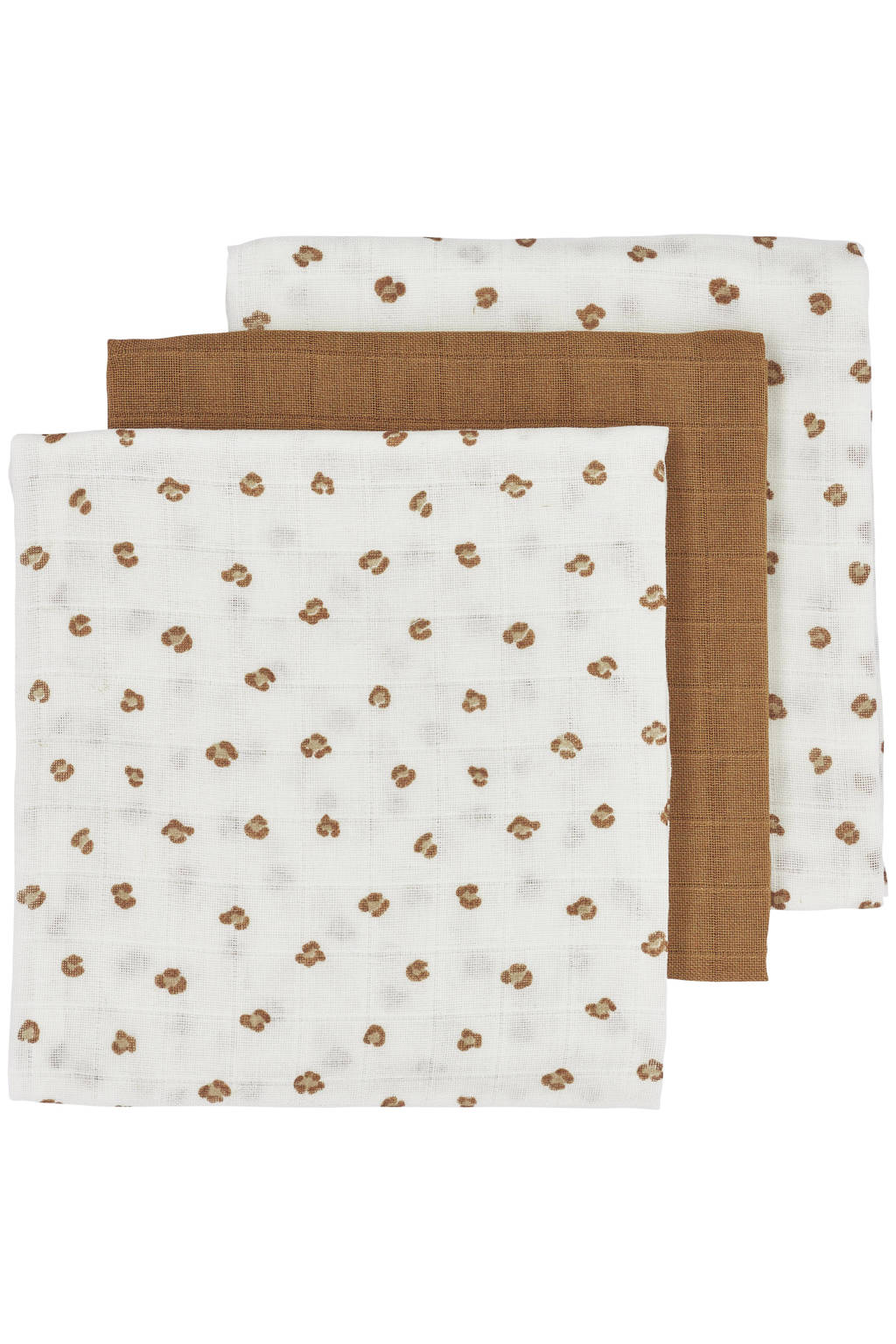 hydrofiele doek Mini Panther 70x70 cm - set van 3 Toffee