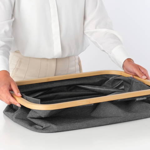 Wasmand opvouwbaar, 40 liter - Pepper Black