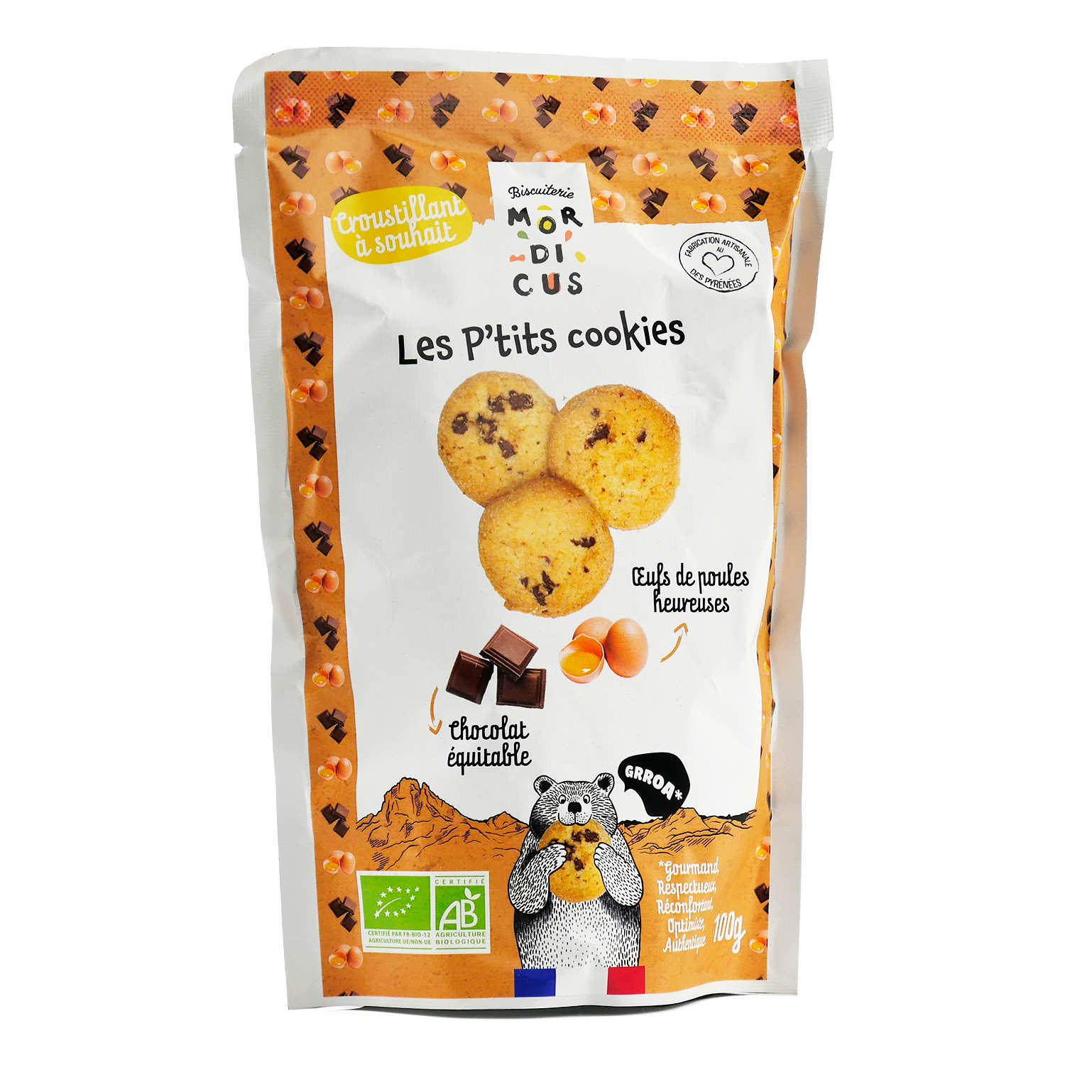 Cookies aux pépites de chocolat bio - The one