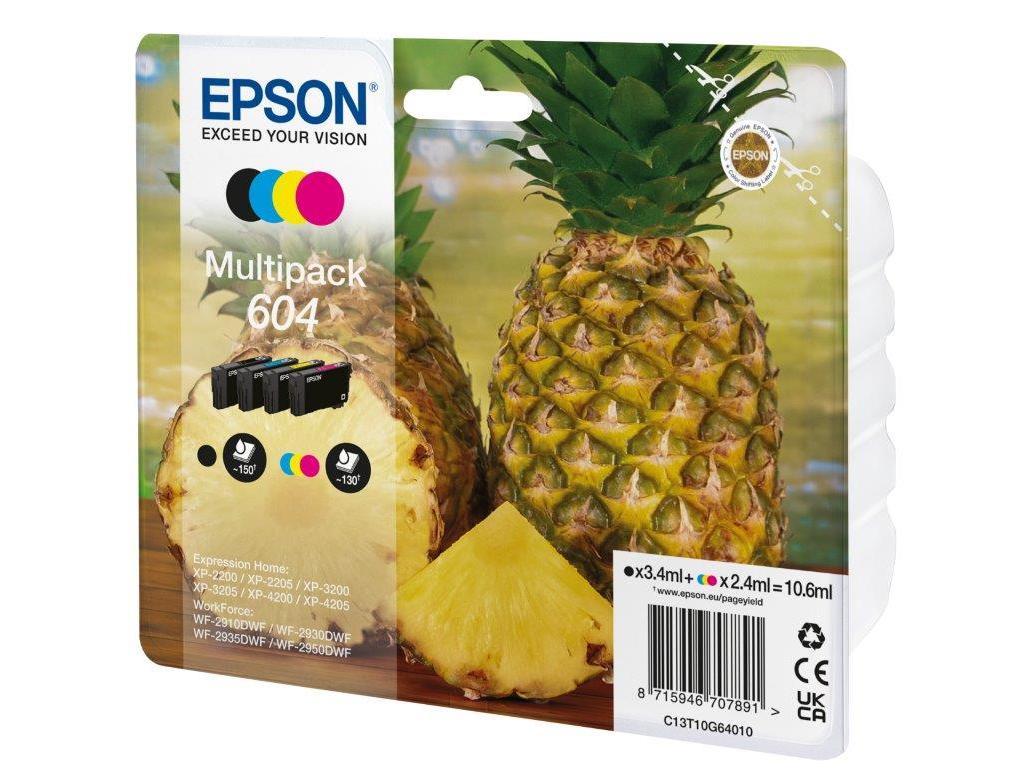 TINTEIRO ORIGINAL EPSON MULTIPACK 4-COLOURS 604