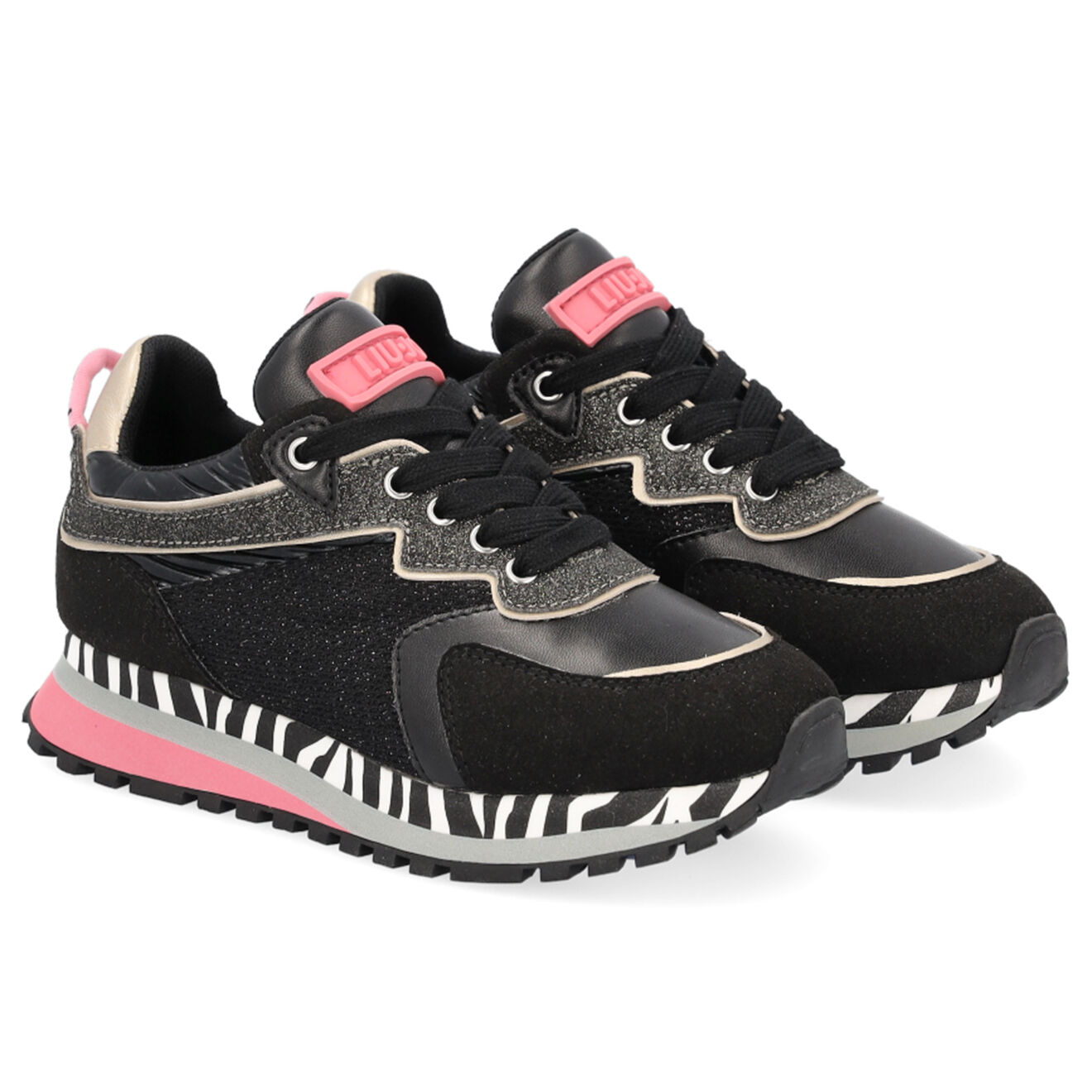 Liu-Jo Sneakers Rina noir/gris/rose