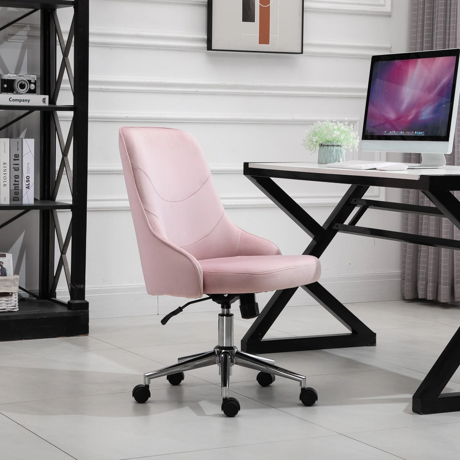 Vinsetto Bürostuhl mit Wippfunktion rosa