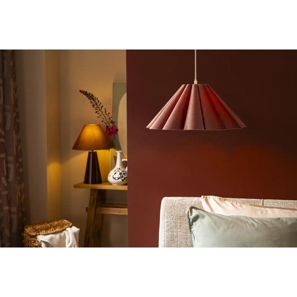 Hanglamp Ays roze E27 - 120xØ45 cm
