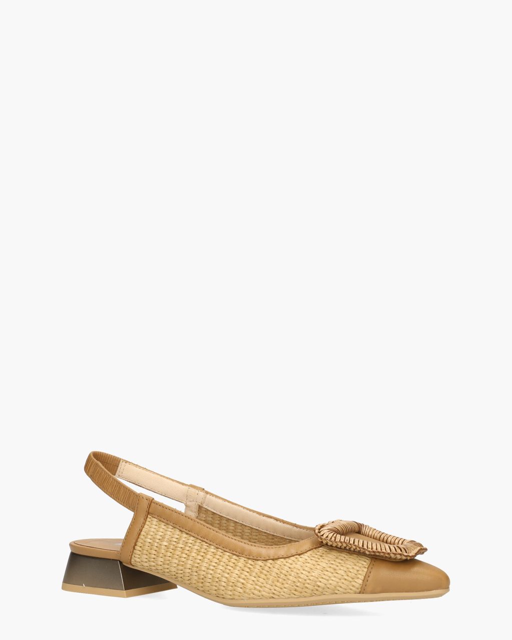 Hispanitas RHV254046 Naturel/Cognac Dames Slingbackpumps