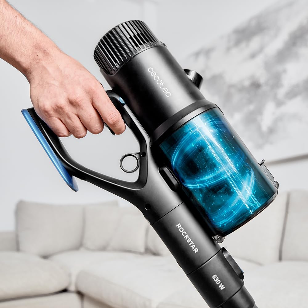 Cecotec Kabelloser Stielstaubsauger Conga Rockstar 6500 Century ErgoWet Animal. 4-in-1, 630W, 30 kPa und 100 Minuten Autonomie, Jalisco-Bürste mit 200AW, Wasserbehälter und Zubehör für Tiere