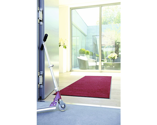 Op maat gemaakte Proper Tex rode deurmat, 90 cm breed (per meter verkocht)