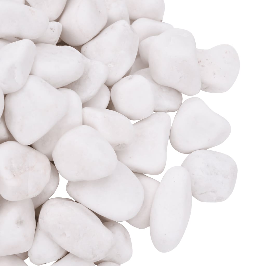 Galets polis 10 kg blanc 2-5 cm