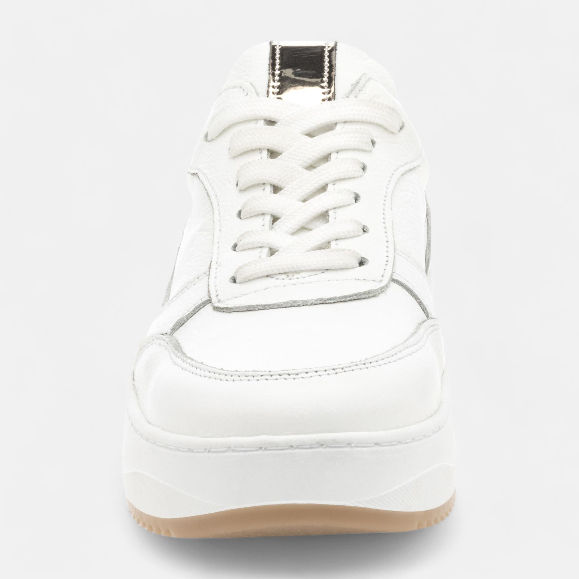 Baskets basses Femme en cuir blanc