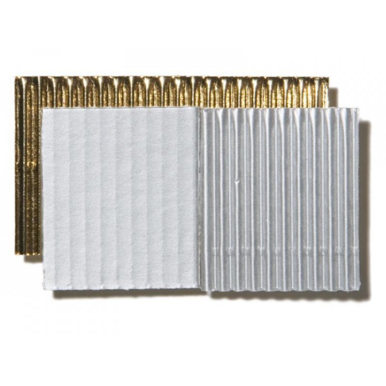 Mikrowellpappe einseitig, Bogen, metallic