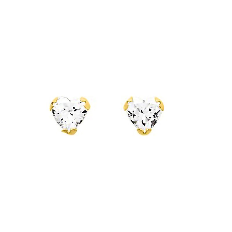 Boucles d'oreilles femme - Oxyde de zirconium - Or 18 Carats