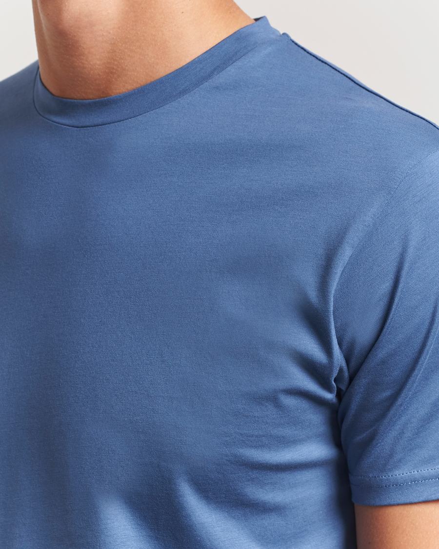 Sunspel Riviera Midweight T-Shirt Soft Denim