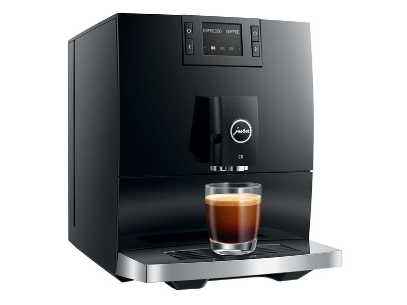 JURA Kaffeevollautomat C8 Piano Black (SA) Vollautomat für eine grosse Auswahl an Kaffee- und Milchspezialitäten