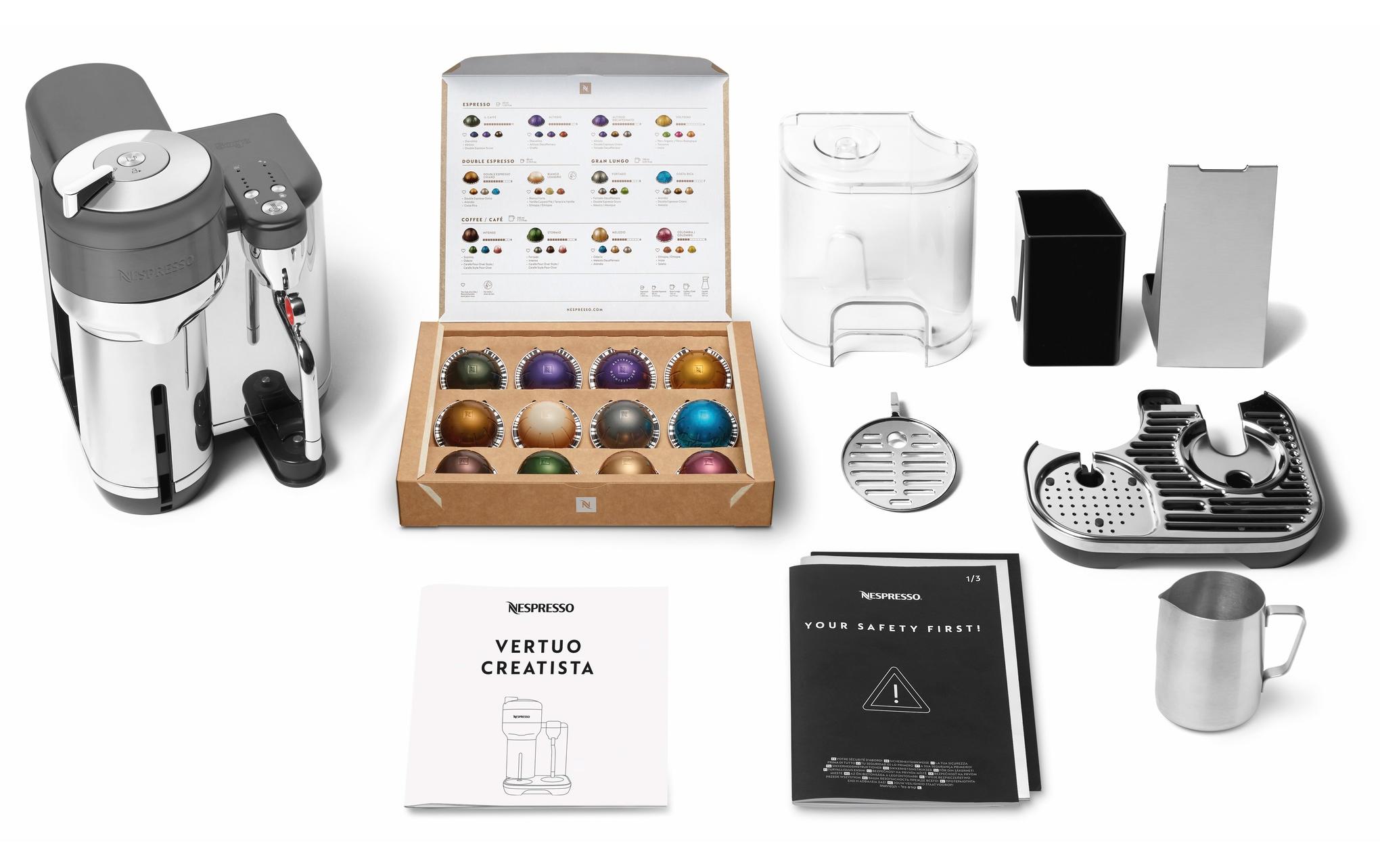 Kaffeemaschine Nespresso Vertuo Creatista Black Steel<br>Nespresso-Kaffeemaschine
