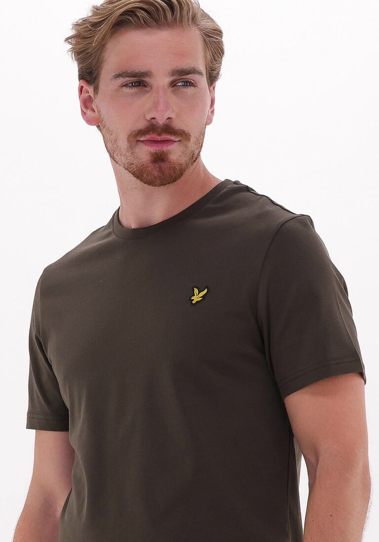 LYLE & SCOTT olijf lyle & scott t-shirt plain t-shirt