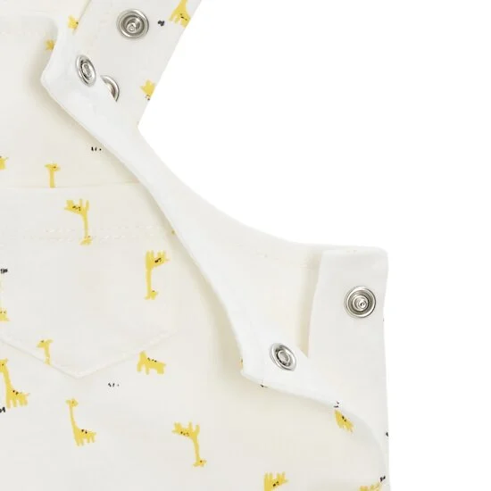 Salopette courte + haut   Girafe        de               P'tit bisou