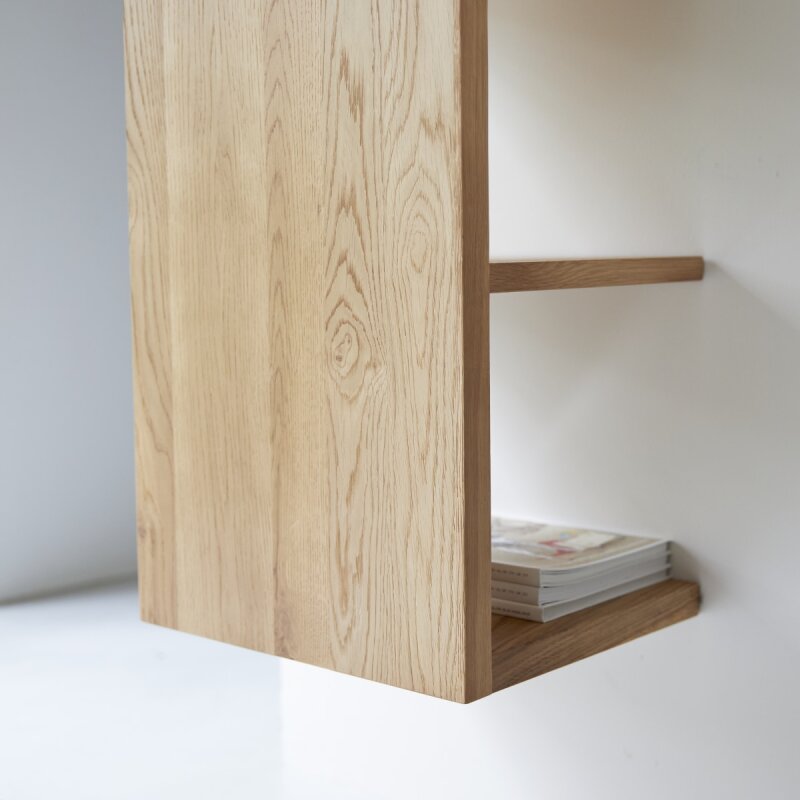 Etagère murale Easy en chêne massif H 137 cm