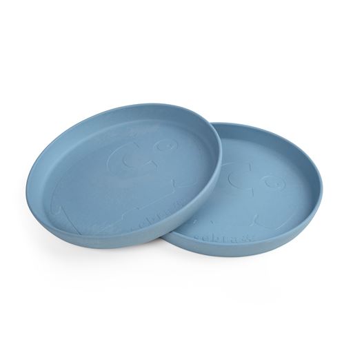 Sebra Mums 2-pak Tallerken, Powder Blue