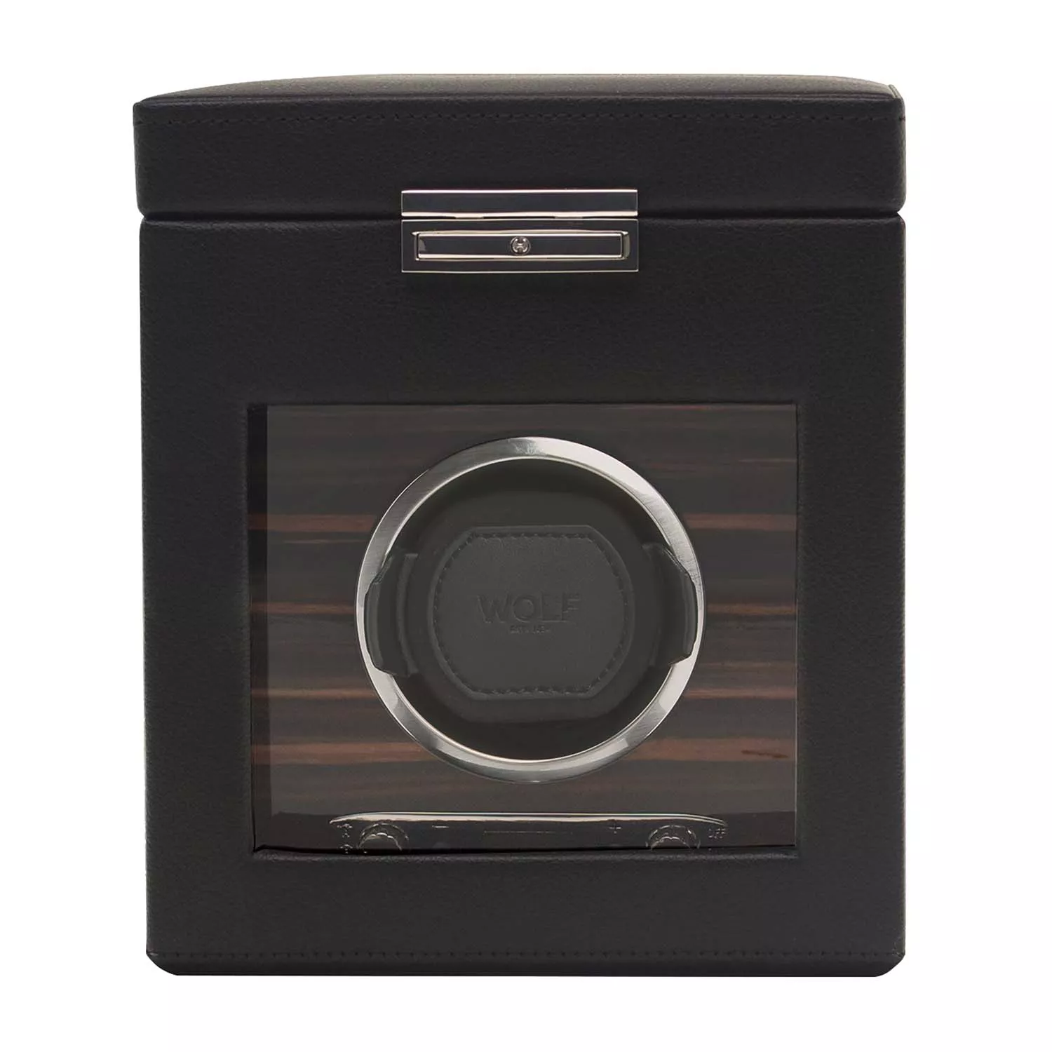 Wolf Roadster Watch Winder 1 ur Sort Imiteret Læder 457156