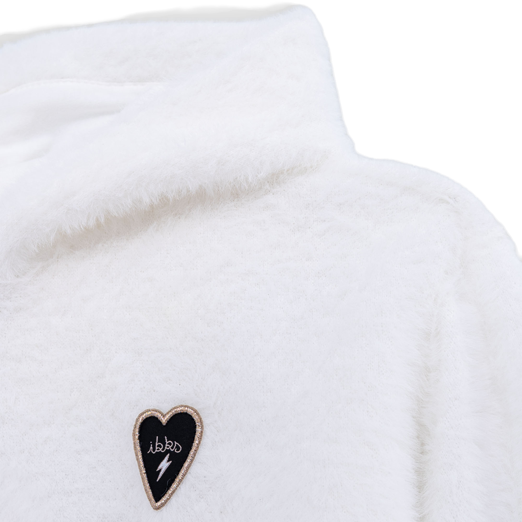Sweat à capuche en maille | Blanc