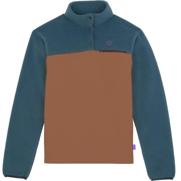 Sweat polaire randonnée LAGOPED SWEECE BLEU SARCELLE