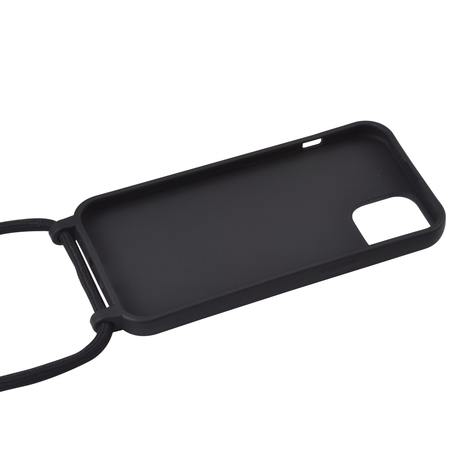 Schutzhülle mit Band iPhone 13 schwarz