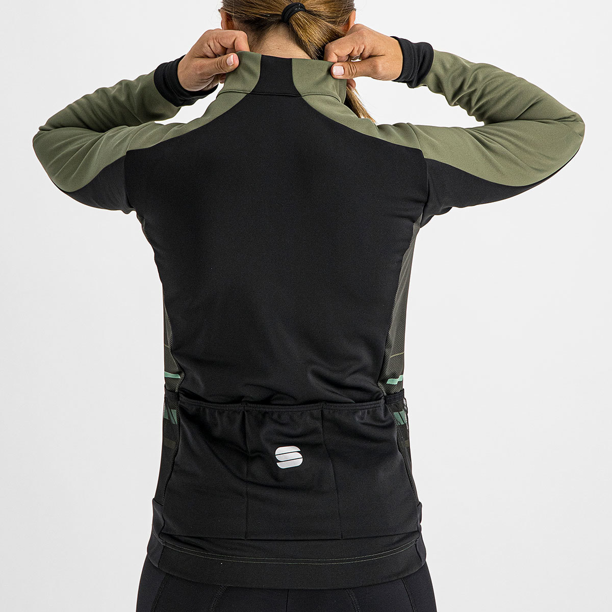 Sportful Neo Softshell Fietsjack Donkergroen/Zwart Dames