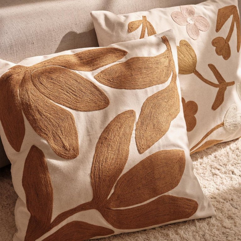 Broste Copenhagen Rosita kussen 50x50 Black/Natural