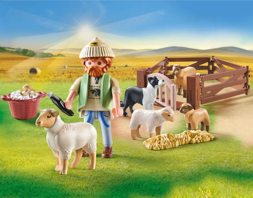 BERGER AVEC MOUTONS - 71444