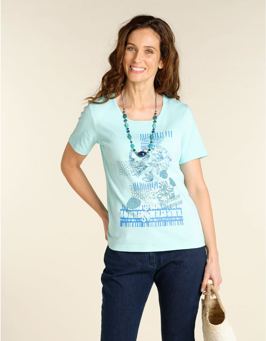 T-shirt bleu coton BIO