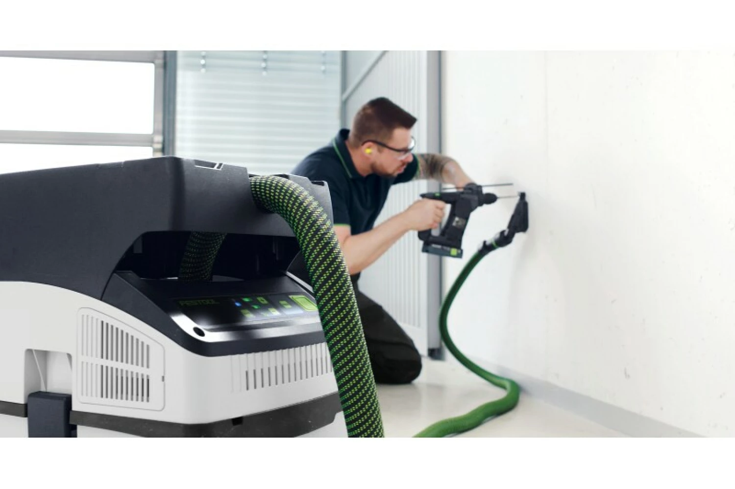Festool CTLC MINI I-Plus 36V (2x18V) Li-Ion accu stofzuiger set (4x 5,0Ah) - 3100l/min - Stofklasse L