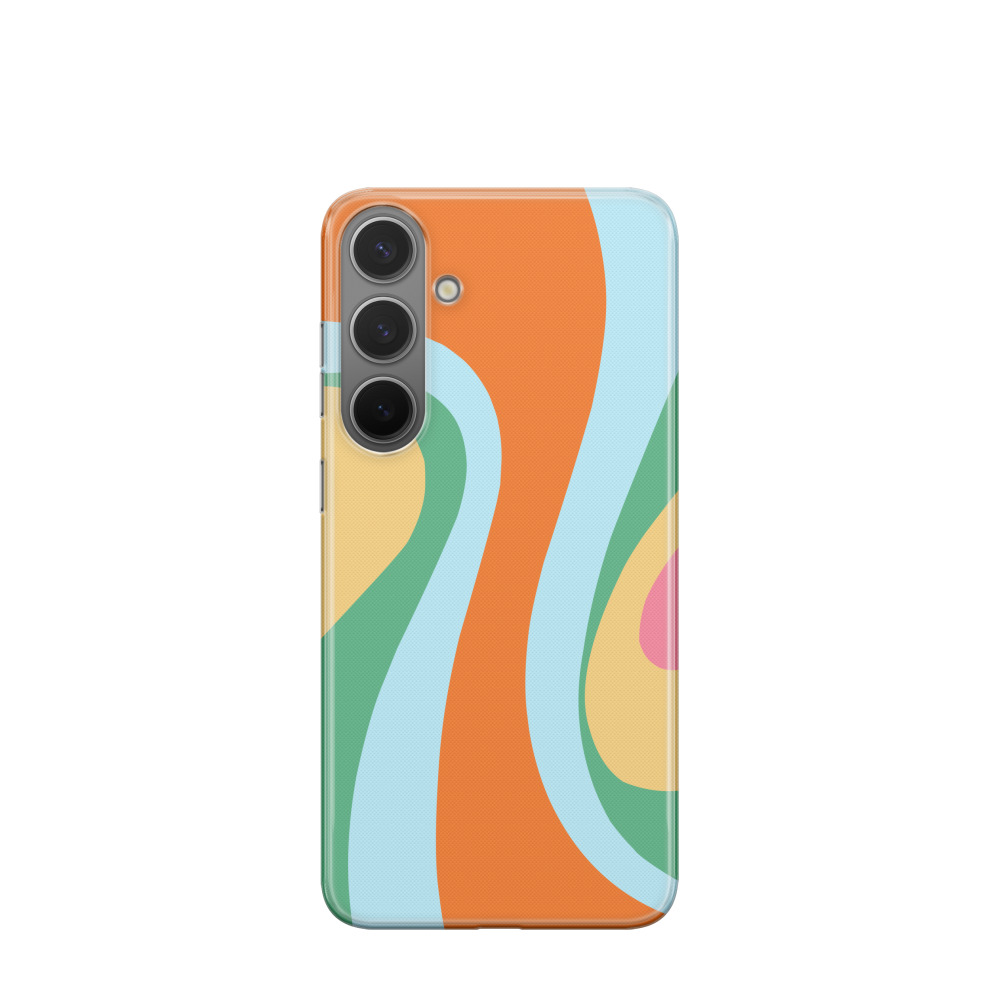 Samsung Galaxy S24 Plus Gummi Hülle Sonnenwellen 4 - Versch. Farben