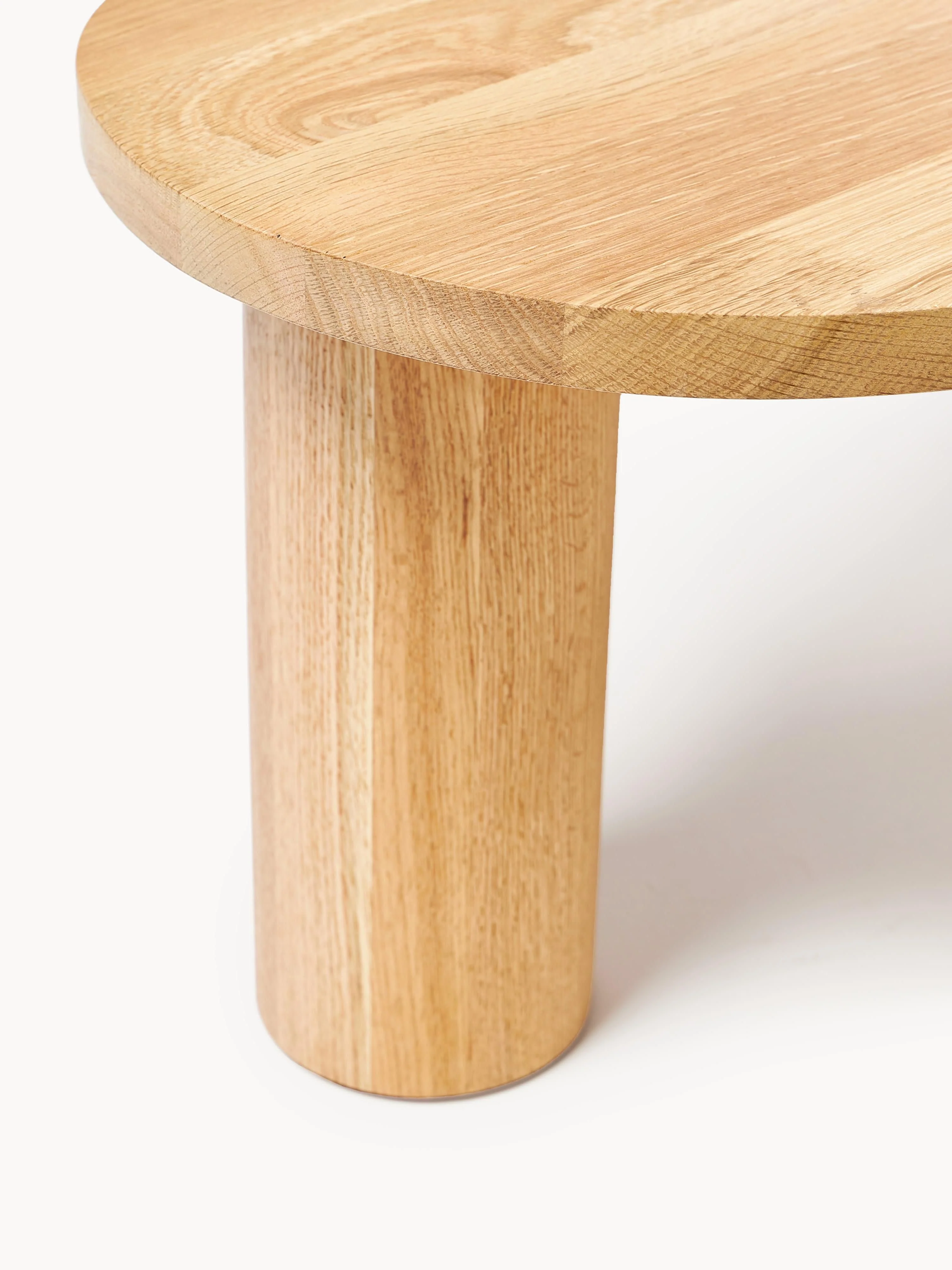 Salontafel Didi van eikenhout in organische vorm