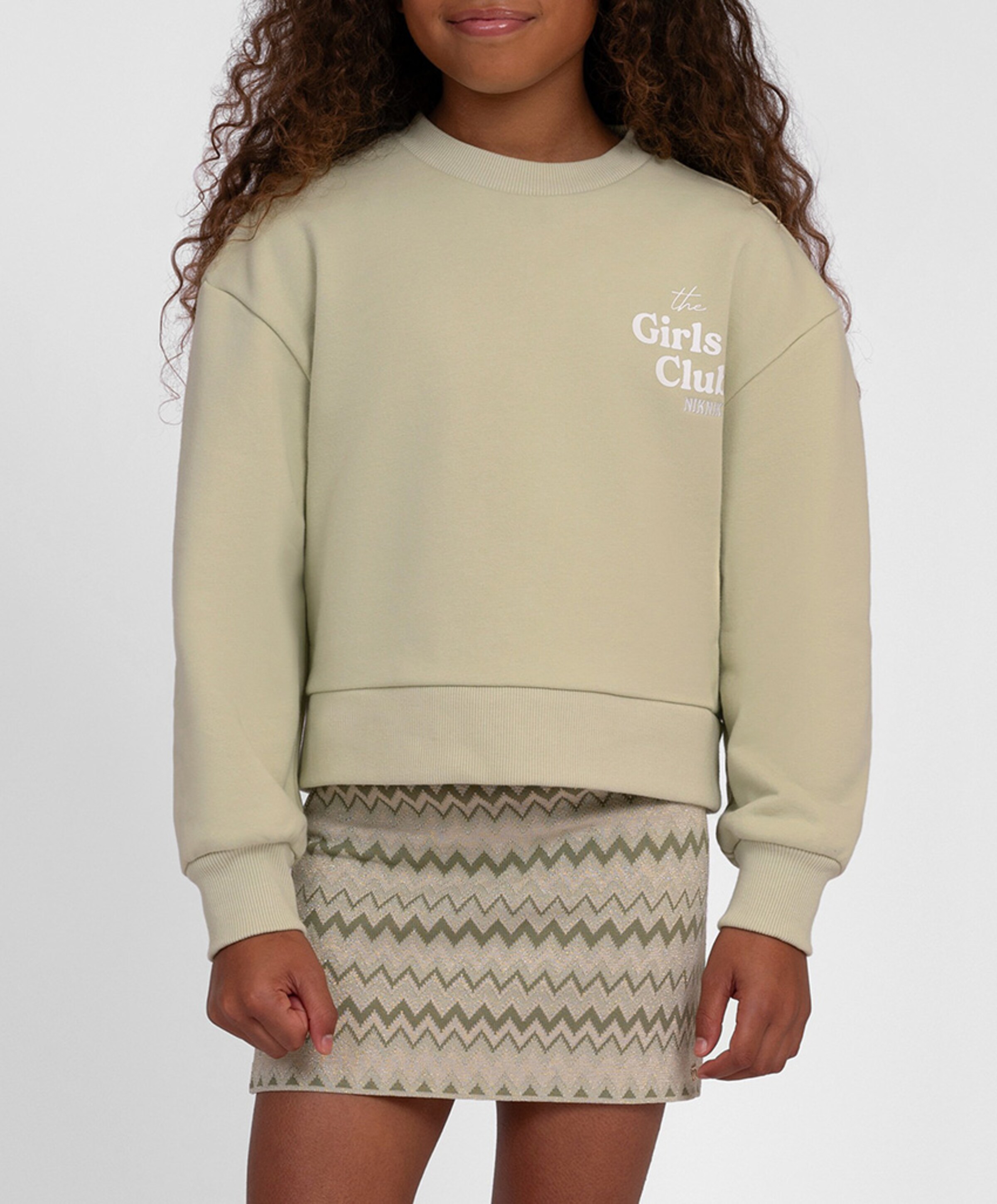 NIK & NIK Meisjes sweater groen