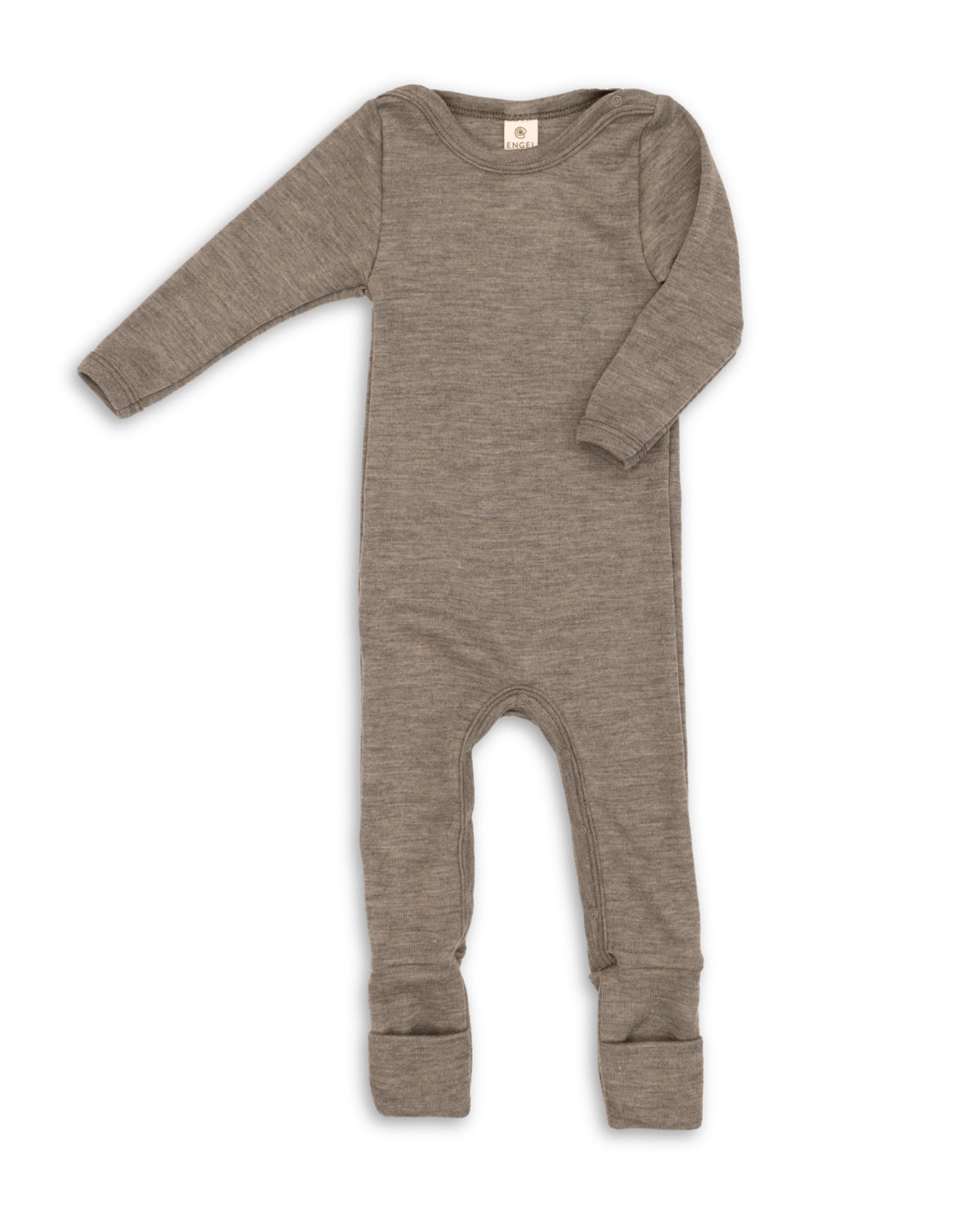 Ullpysj Baby – Heldress med trylleføtter – 70% Ull, 30% Silke, Ubehandlet Ull